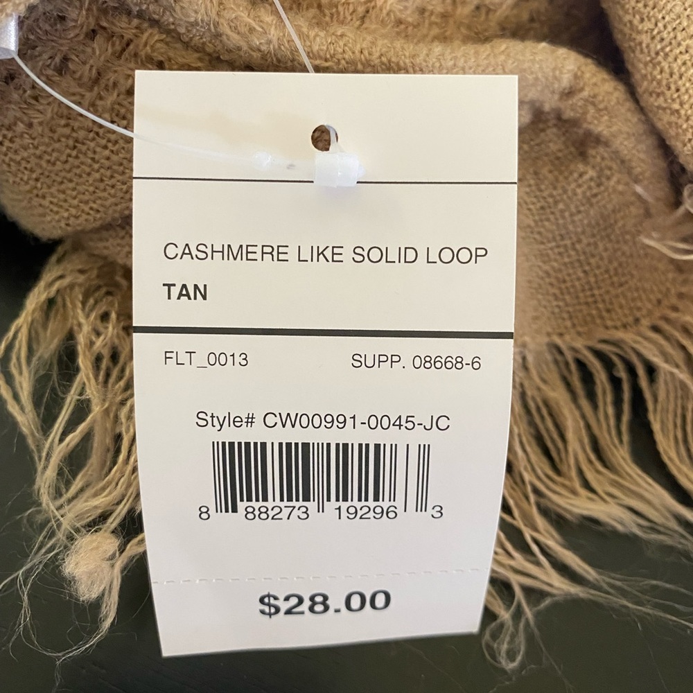 Nwt Cashmere Like Material Solid Loop. - image 5